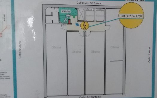 Oficina comercial Av. Santa Fe 1500 Recoleta
